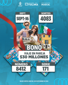 4083 En Septiembre La LT te da un viaje en pareja por 30 millones