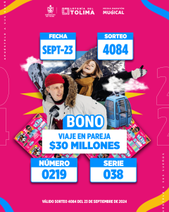 4084 En Septiembre La LT te da un viaje en pareja por 30 millones