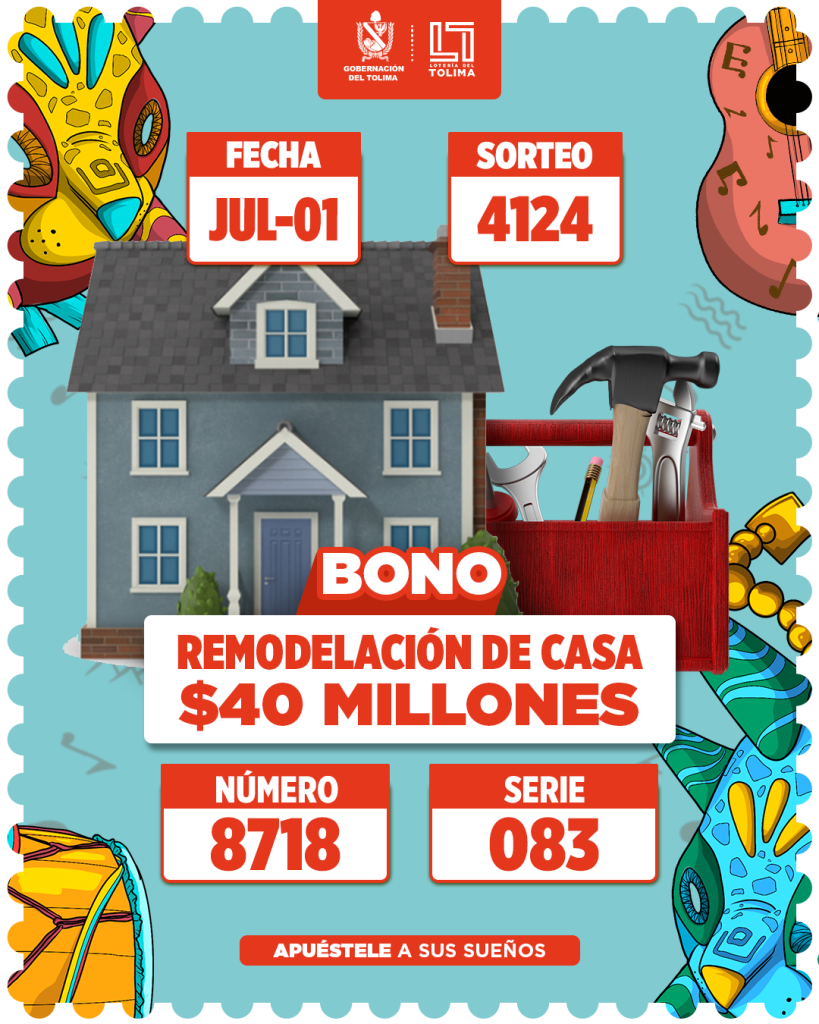 4124 En Julio Bono Remodelacion Casa por 40 Millones