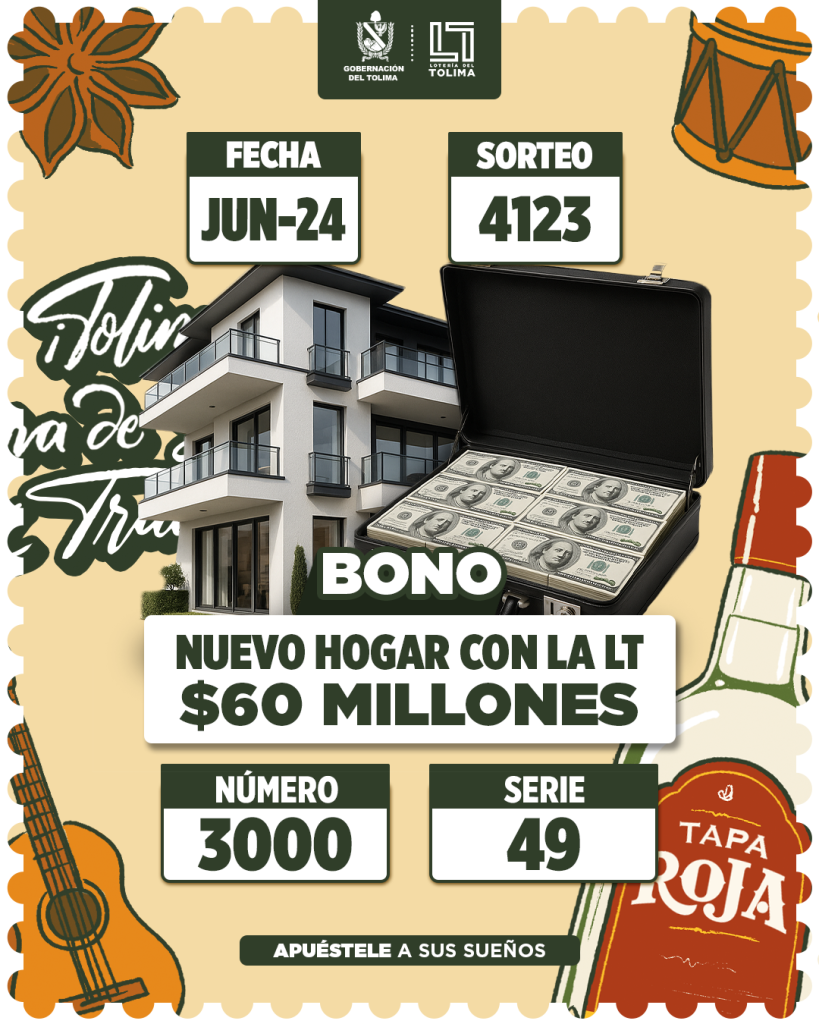 4123 En Junio Bono Nuevo Hogar Con La LT por 60 Millones