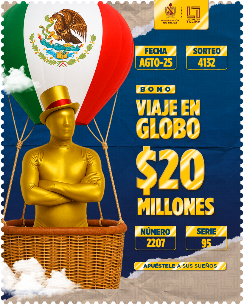 4132 En Agosto Bono viaje en globo 20 Millones