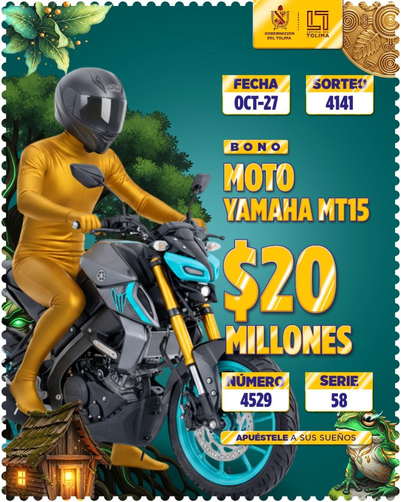 4141 En Octubre Bono Moto Yamaha MT15 Por 20 Millones