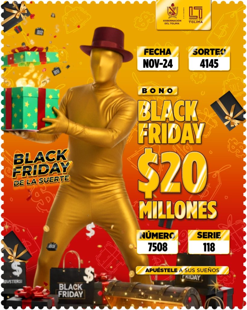4145 En Noviembre Bono Black Friday Por 20 Millones