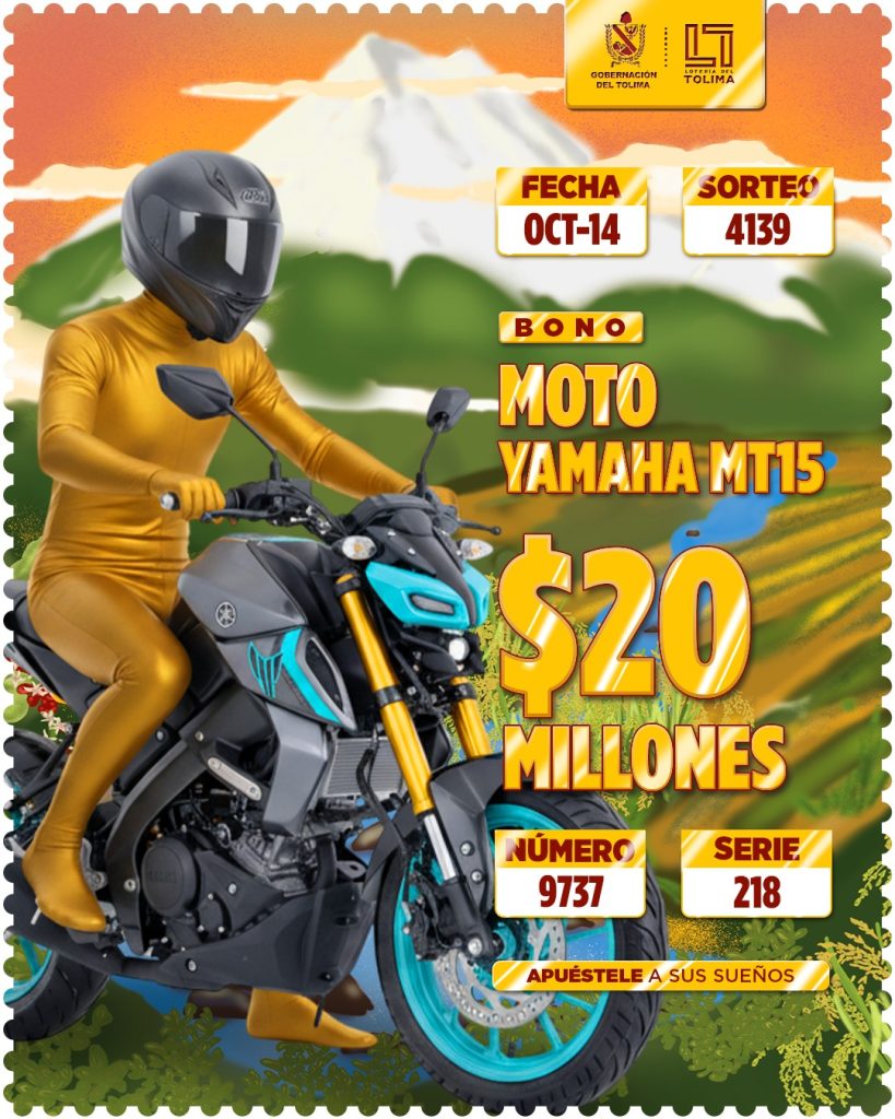 4139 En Octubre Bono Moto Yamaha MT15 Por 20 Millones