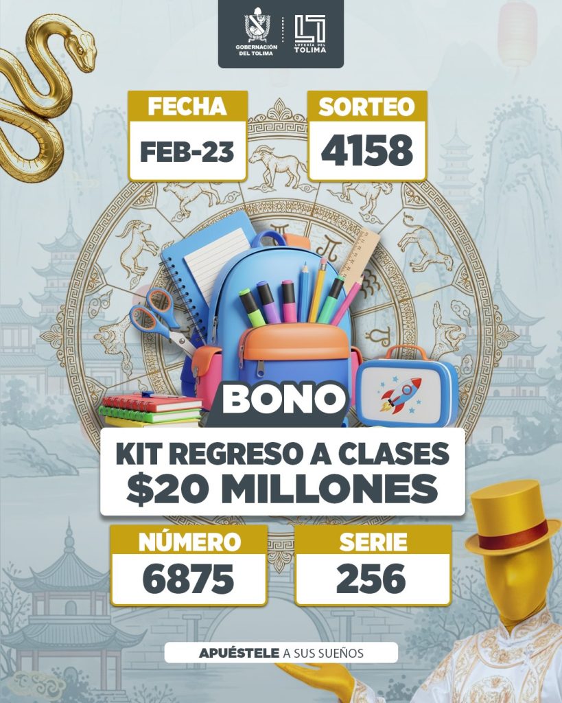 4158 En Febrero Bono Kit Regreso a Clases Por 20 Millones