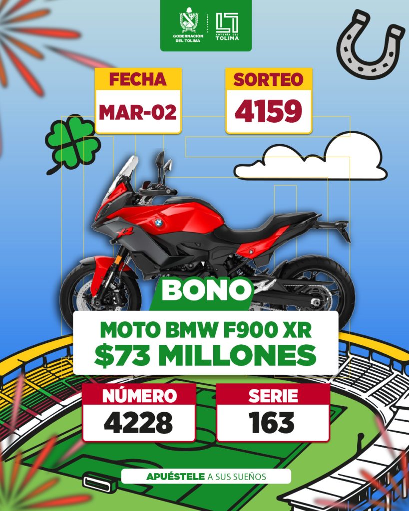 4159 En Marzo Bono Moto BMW F900 XR Por 73 Millones