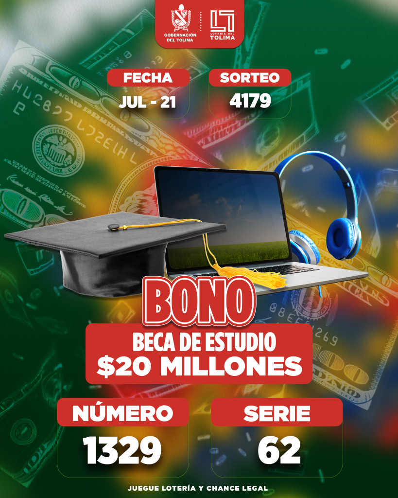 4179 En Julio Bono BECA DE ESTUDIO POR  Por 20 Millones