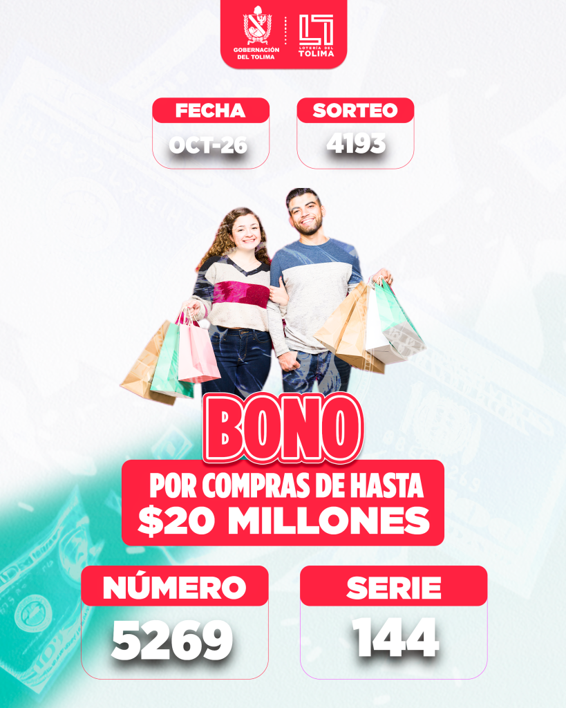 4193 En OCTUBRE BONO POR COMPRAS HASTA POR 20 MILLONES